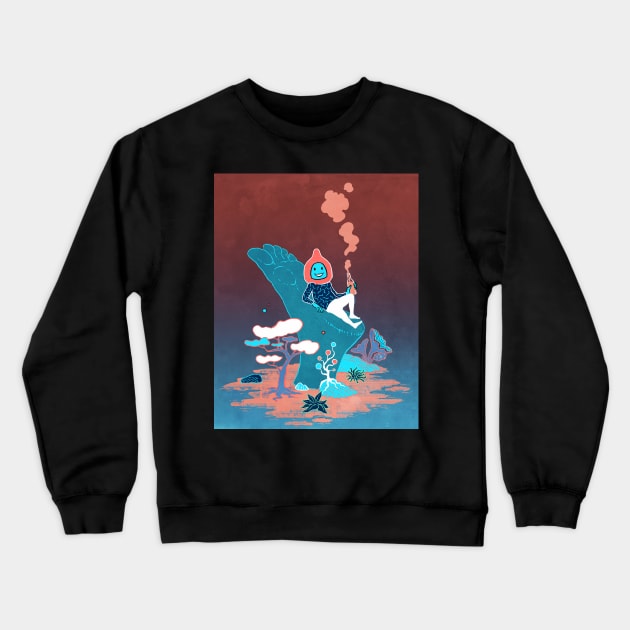 Real Chill (blue) Crewneck Sweatshirt by Antoine Doré